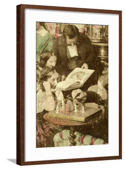 Evenings at Home, 19th Century--Framed Giclee Print