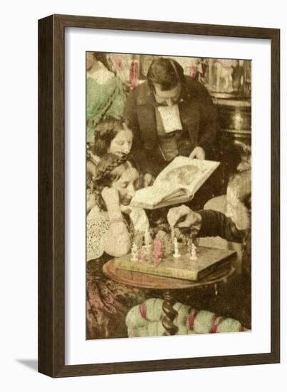 Evenings at Home, 19th Century-null-Framed Giclee Print