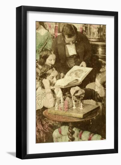 Evenings at Home, 19th Century-null-Framed Giclee Print