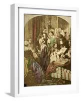 Evenings at Home, 19th Century-null-Framed Giclee Print