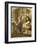 Evenings at Home, 19th Century-null-Framed Premium Giclee Print