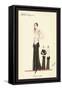 Eveningwear in Black and White-null-Framed Stretched Canvas