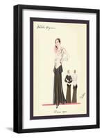 Eveningwear in Black and White-null-Framed Art Print