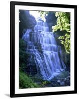 Eventail Waterfall, Cascades Du Herisson, Near Ilay, Jura, Franche Comte, France, Europe-Stuart Black-Framed Photographic Print