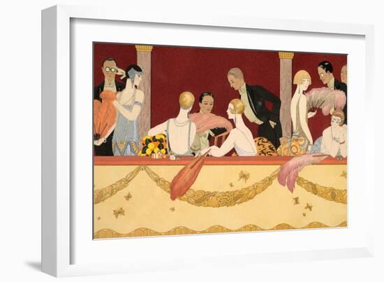 Eventails, 1924-Georges Barbier-Framed Giclee Print