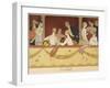 Eventails People enjoying an evening at the theatre-Georges Barbier-Framed Giclee Print