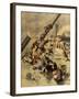 Events in Korea, Chinese Ship Sunk by Japanese, First Sino-Japanese War-null-Framed Giclee Print