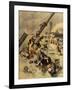 Events in Korea, Chinese Ship Sunk by Japanese, First Sino-Japanese War-null-Framed Giclee Print