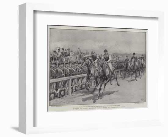 Events in Paris, Military Precautions at Longchamps Races-Frank Dadd-Framed Giclee Print