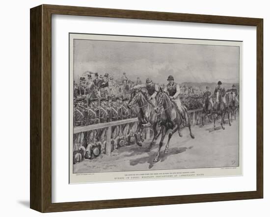 Events in Paris, Military Precautions at Longchamps Races-Frank Dadd-Framed Giclee Print