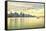 Ever-Developing Jianggang Skyline and Qianjiang River in Hangzhou, Zhejiang, China-Andreas Brandl-Framed Stretched Canvas