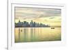 Ever-Developing Jianggang Skyline and Qianjiang River in Hangzhou, Zhejiang, China-Andreas Brandl-Framed Photographic Print