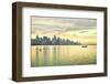 Ever-Developing Jianggang Skyline and Qianjiang River in Hangzhou, Zhejiang, China-Andreas Brandl-Framed Premium Photographic Print