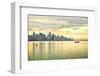 Ever-Developing Jianggang Skyline and Qianjiang River in Hangzhou, Zhejiang, China-Andreas Brandl-Framed Premium Photographic Print