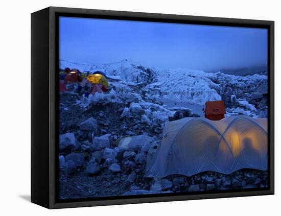 Everest Base Camp in Nepal-null-Framed Stretched Canvas