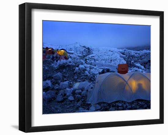 Everest Base Camp in Nepal-null-Framed Premium Photographic Print