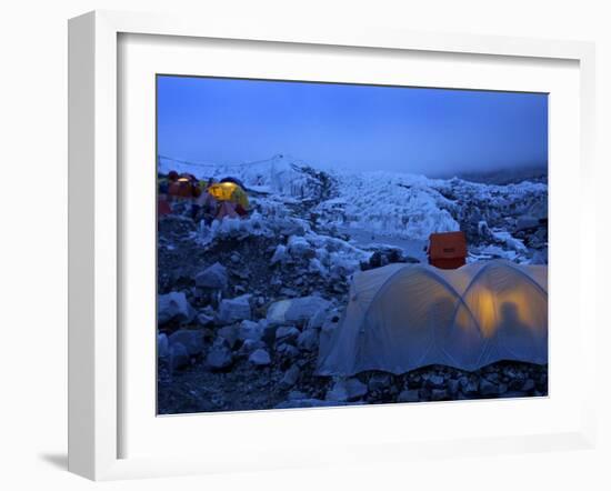 Everest Base Camp in Nepal-null-Framed Premium Photographic Print