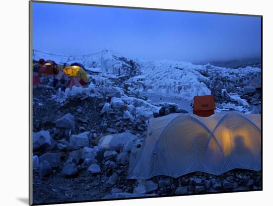 Everest Base Camp in Nepal-null-Mounted Premium Photographic Print