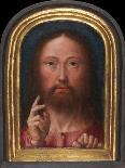 CHRIST Blessing, by Gerard David, 1500-05, Netherlandish, Northern Renaissance Oil Painting. the Pa-Everett - Art-Art Print