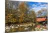 Everett Road Covered Bridge on Furnace Run Cree, Cuyahoga National Park, Ohio-Chuck Haney-Mounted Photographic Print