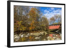 Everett Road Covered Bridge on Furnace Run Cree, Cuyahoga National Park, Ohio-Chuck Haney-Framed Photographic Print