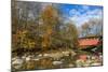 Everett Road Covered Bridge on Furnace Run Cree, Cuyahoga National Park, Ohio-Chuck Haney-Mounted Photographic Print