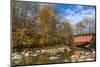 Everett Road Covered Bridge on Furnace Run Cree, Cuyahoga National Park, Ohio-Chuck Haney-Mounted Photographic Print