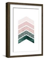 Evergreen Blush Geo 1-Urban Epiphany-Framed Art Print