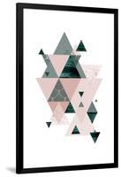 Evergreen Blush Geo 2-Urban Epiphany-Framed Art Print