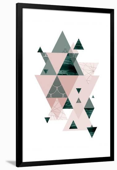 Evergreen Blush Geo 2-Urban Epiphany-Framed Art Print