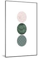 Evergreen Blush Geo 3-Urban Epiphany-Mounted Art Print