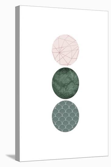 Evergreen Blush Geo 3-Urban Epiphany-Stretched Canvas