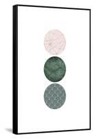 Evergreen Blush Geo 3-Urban Epiphany-Framed Stretched Canvas