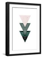 Evergreen Blush Geo 4-Urban Epiphany-Framed Art Print