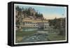 Evergreen, CO - Troutdale Hotel, Bear Creek Canyon-Lantern Press-Framed Stretched Canvas