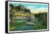 Evergreen, Colorado, Exterior View of the New Troutdale Hotel in Bear Creek Canyon-Lantern Press-Framed Stretched Canvas