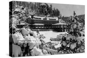 Evergreen, Colorado - Troutdale-at-the-Pines in Midwinter-Lantern Press-Stretched Canvas