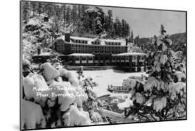 Evergreen, Colorado - Troutdale-at-the-Pines in Midwinter-Lantern Press-Mounted Art Print