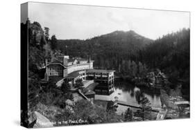 Evergreen, Colorado - Troutdale-in-the-Pines Resort-Lantern Press-Stretched Canvas