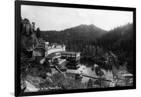 Evergreen, Colorado - Troutdale-in-the-Pines Resort-Lantern Press-Framed Art Print