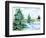 Evergreen Lake I-Ethan Harper-Framed Art Print