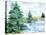 Evergreen Lake I-Ethan Harper-Stretched Canvas