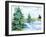 Evergreen Lake I-Ethan Harper-Framed Art Print