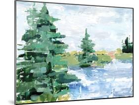 Evergreen Lake I-Ethan Harper-Mounted Art Print