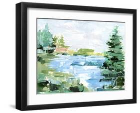 Evergreen Lake II-Ethan Harper-Framed Art Print