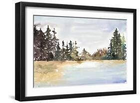 Evergreen View-Lora Gold-Framed Art Print