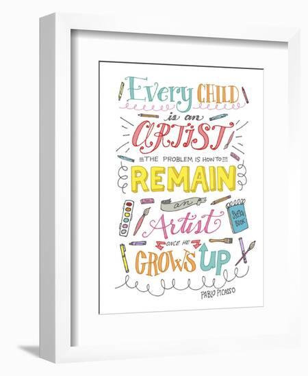 Every Child Is an Artist-Elizabeth Caldwell-Framed Giclee Print