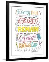 Every Child Is an Artist-Elizabeth Caldwell-Framed Giclee Print