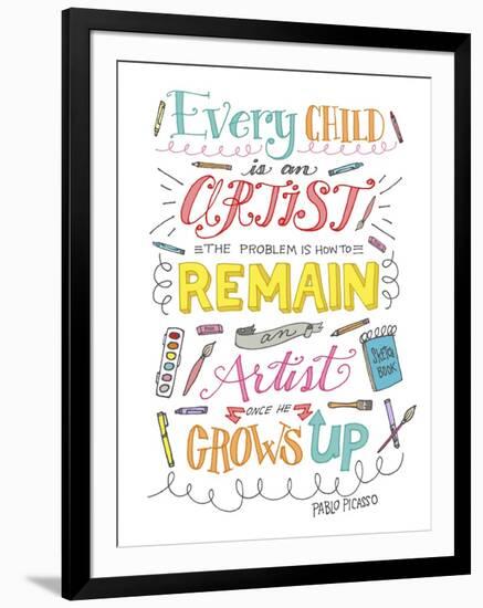 Every Child Is an Artist-Elizabeth Caldwell-Framed Giclee Print