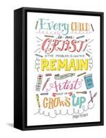 Every Child Is an Artist-Elizabeth Caldwell-Framed Stretched Canvas